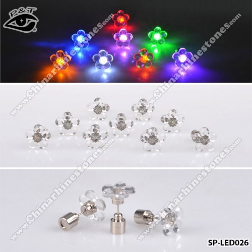 New design Teens light up earring studs earring jewelery fancy stud earring for girls and boys