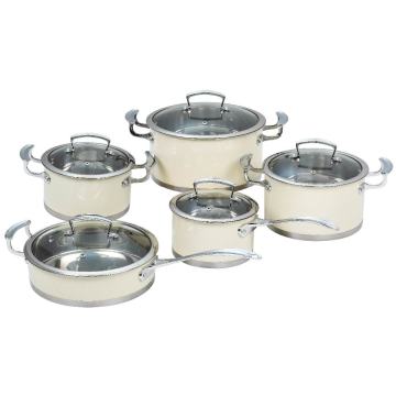 10PCS Cookware Set Stainless steel