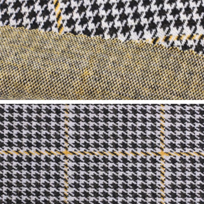 Plover Case Grain Polyester Spandex Knitting Jacquard Fabric (2)