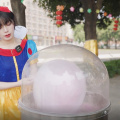 Electric cotton candy machine with cart