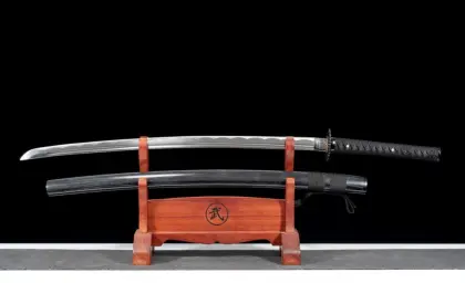 Taiyi Black Carbon Steel Katana Swords Exquisite Display of Handicrafts