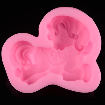Cheap Price Silicone Soap Making Molds Little Horse Shape Silicone Soap Molds