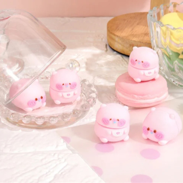 Customizable Pig-Shaped Moisturizing Lip Balm