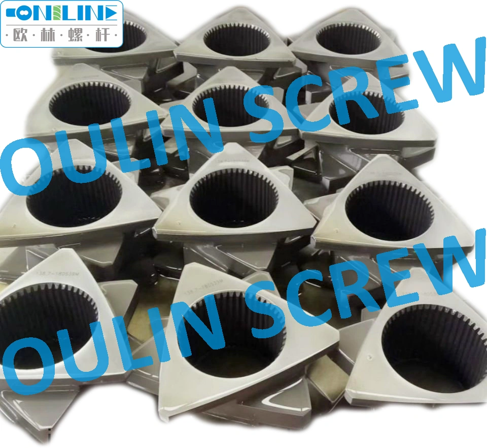 Kneading Block, Screw Elements and Segmented Barrel for Powder Coating