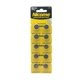 AG13 LR44 1.5V Alkaline Button Cell Battery - Factory Price for Medical Devices