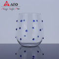 Irregular dot glass juice cup glass breakfast cup