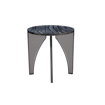 Acessórios de aço inoxidável móveis de sala de estar de mesa de café Design de mármore italiano de luxo de metal de 7mm mesa de jantar