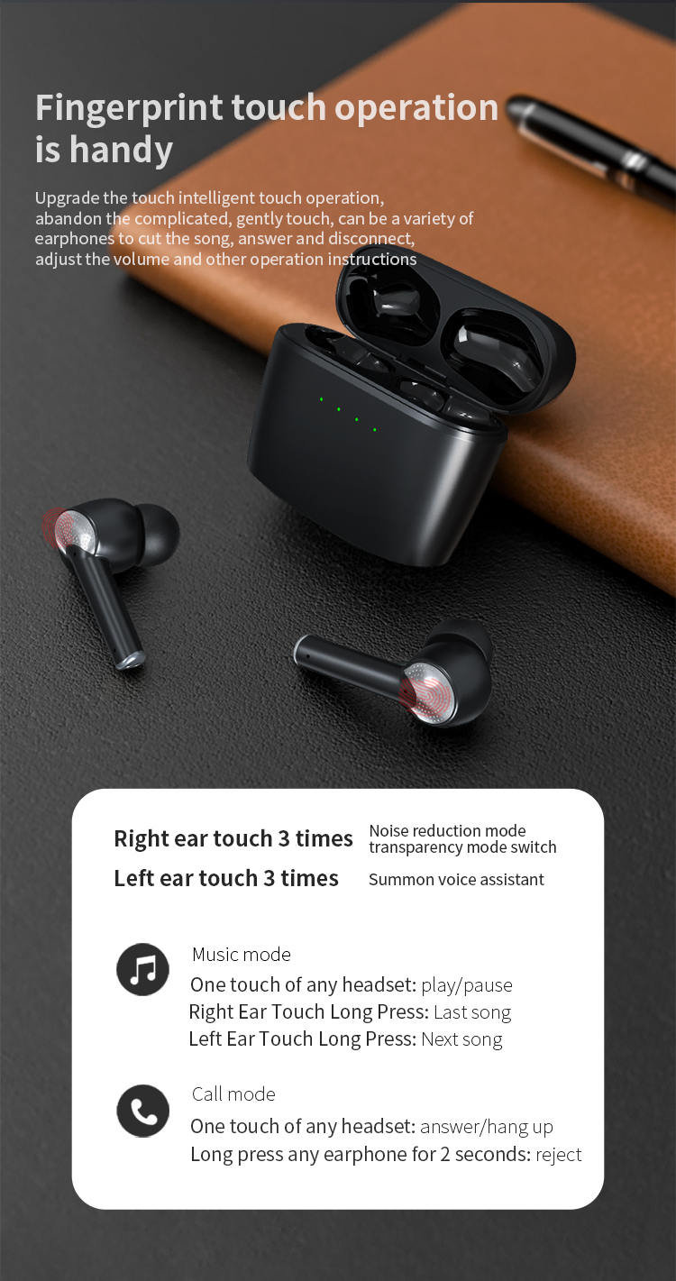 Tws Anc Headset bluetooth 