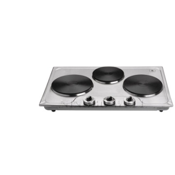 369094 Ningbo Well Three Hotplate: 4500W Electric Hot Plate with Stainless Steel/Iron Surface