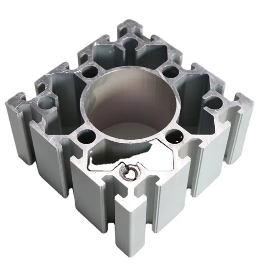 Custom Extruded Black 120x120 T Slot Aluminium Extrusion Profile
