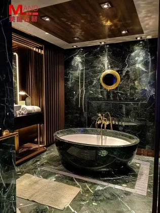 Factory Direct Sales Natural Luxury Marble Prada Green Stone Flooring