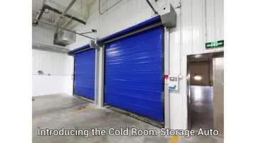Wholesales Automatic Electric Cold Storage Customize PVC Insulation Freezer Door