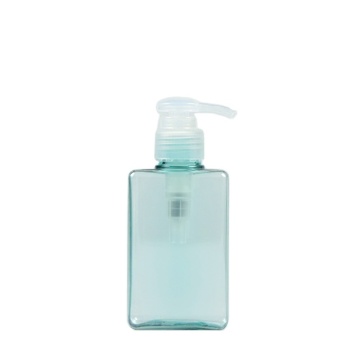 150ml Blue color plastic square petg lotion bottle