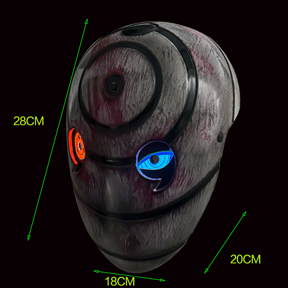 Light Up Obito Sharingan Cosplay Helmet