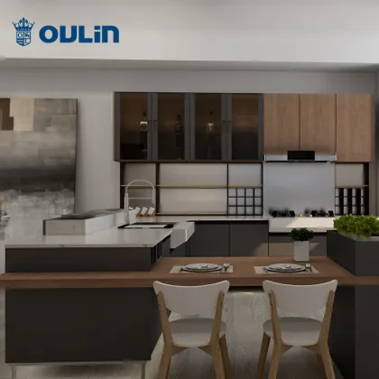 Light luxury kitchen home improvement kitchen kitchen set