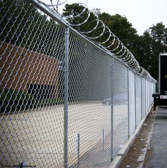 Factory Vinyl Coated Hurricane Chain Cyclone Fence