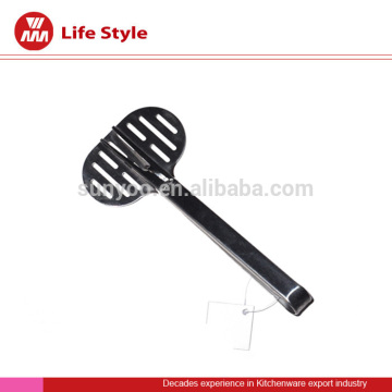 food grade Stainless Steel Food clamp/Stainless steel bbq serve food tong with fork and turner