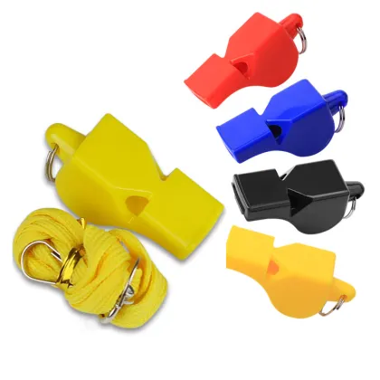 50pcs/Lot Whistle Plastic Fox 40 Soccer Football Basketball Hockey Baseball Sports Referee Whistle Survival Outdoor