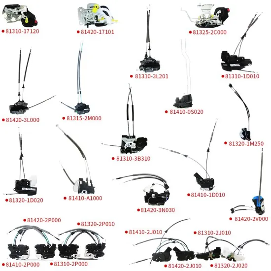 Korean Auto Parts: Door Latch and Lock Actuator for Various Hyundai and Kia Models