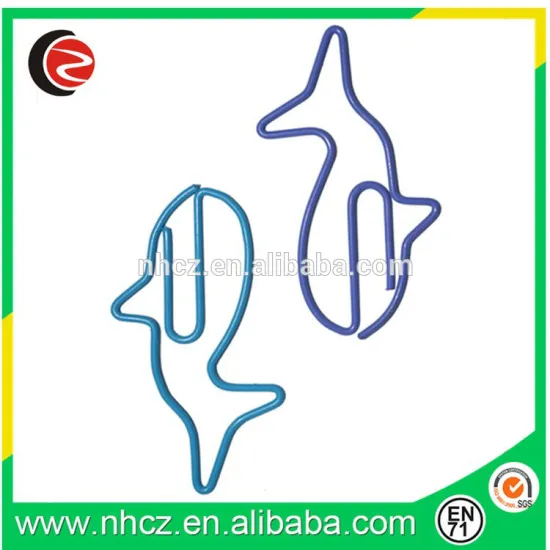 Professional Custom dolphin Shaped Paper Clips