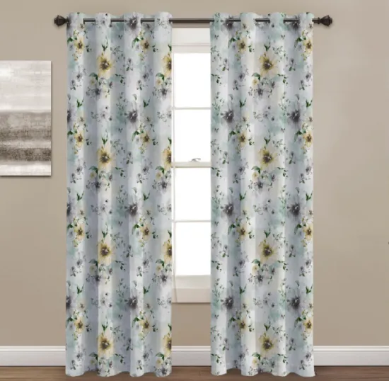 Modern 3D Digital Printed Soundproof Blackout Curtains for Living Room