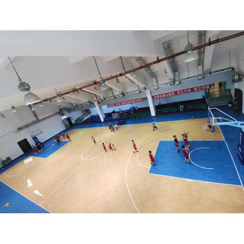 Mat de cancha deportiva de baloncesto de PVC interior