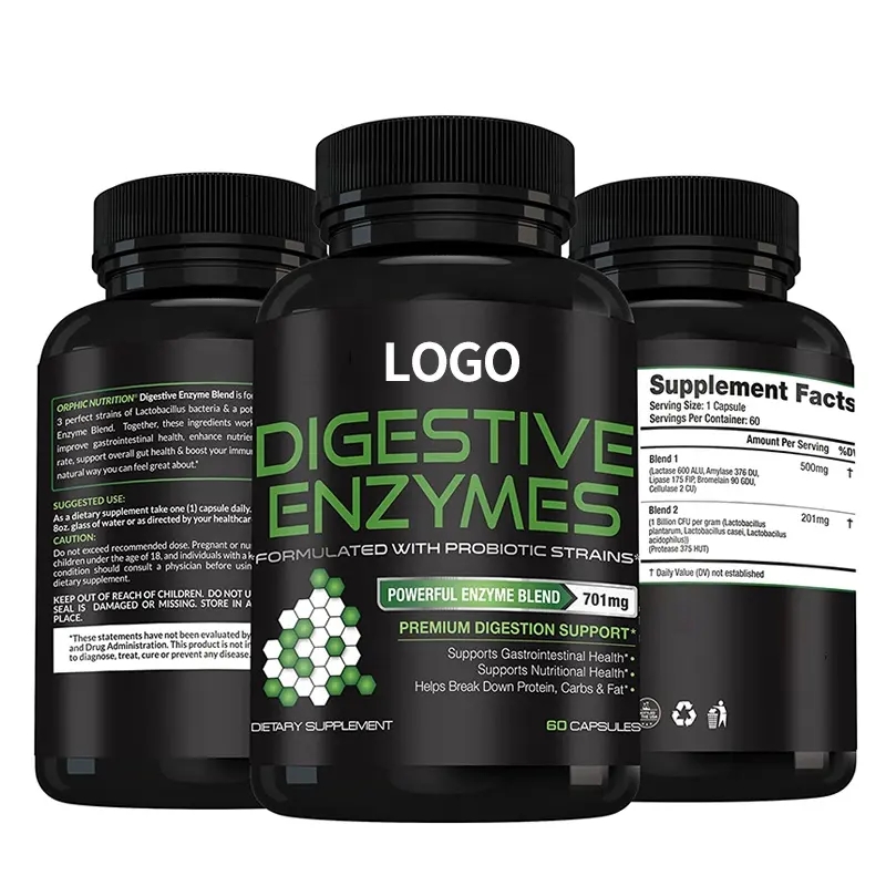 OEM/ODM Vegan Digestive Enzyme Slimming Capsules For Weight Loss 15 Day Stomach Cleanse Enzyme Slim Fit Capsules