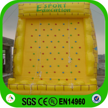 Durable 0.55mm PVC tarpaulin 2012 hot sale inflatable climbing wall