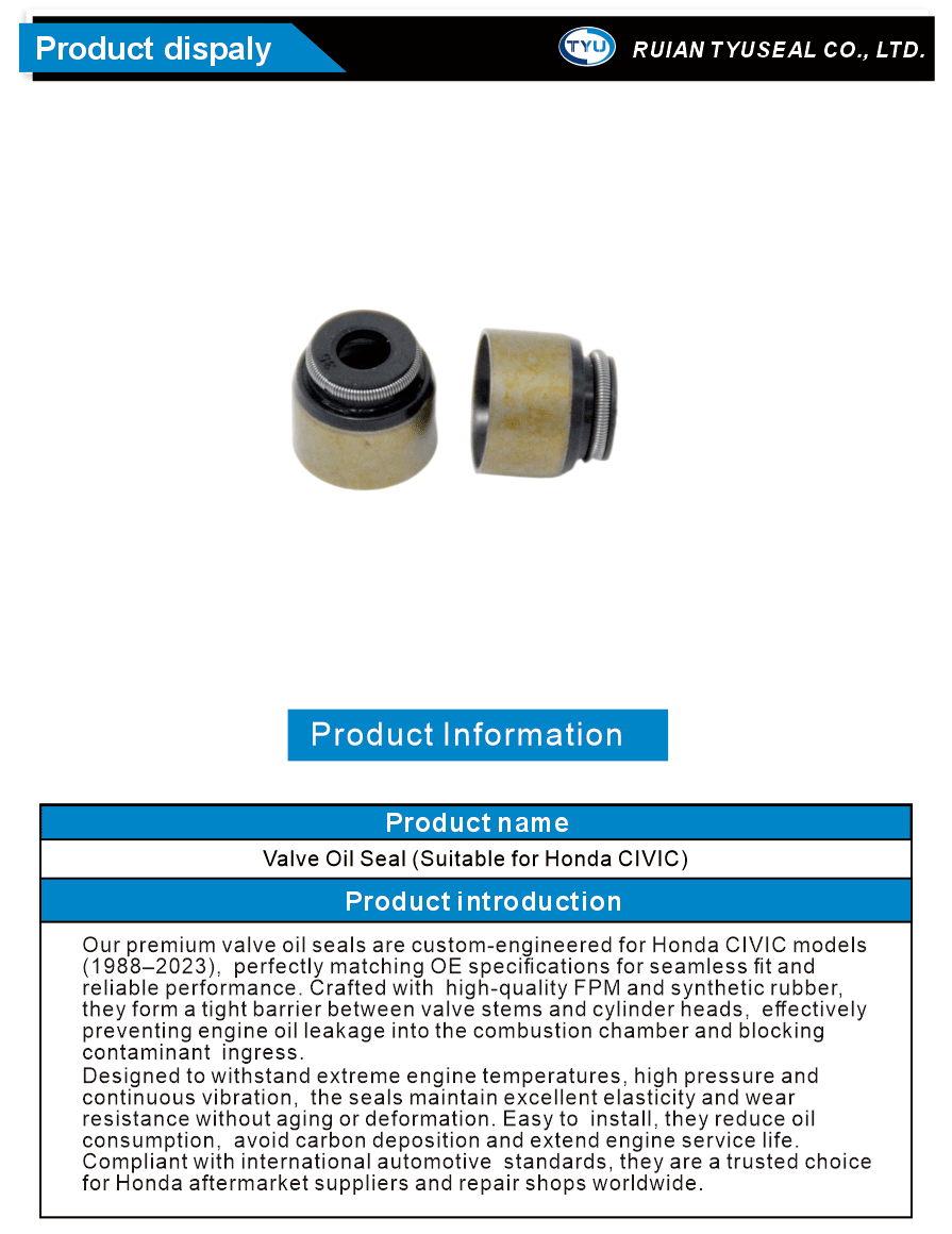 Honda CIVIC Oil Seal for Valve