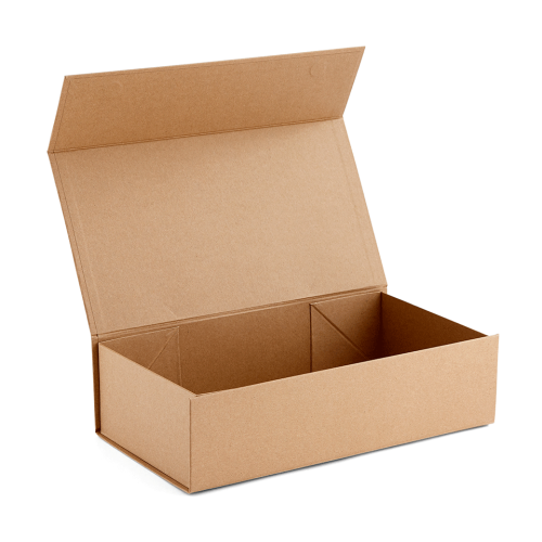 Wholesale foldable paper kraft wine gift box