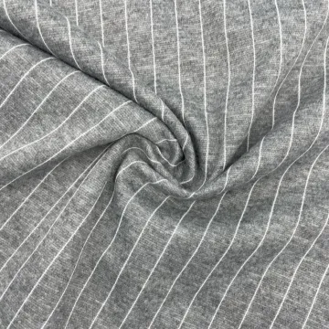 Elastic Striped Jacquard Single Jersey Garments Fabric