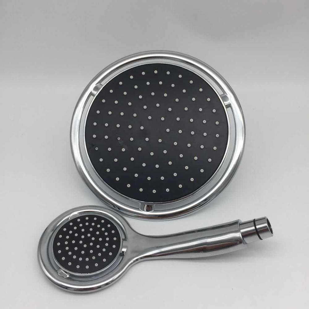 블랙 플라스틱 조절 오버 헤드 샤워 세트