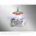 Valve de diaphragme industriel PVDF PN10