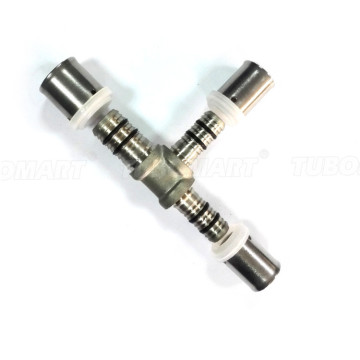 International standard ISO 17484 press union female brass gas fitting for heating system