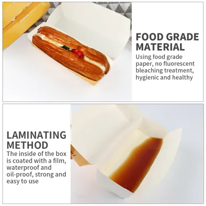 Customized Chicken Roll & Sushi Hot Dog Packaging Boxes