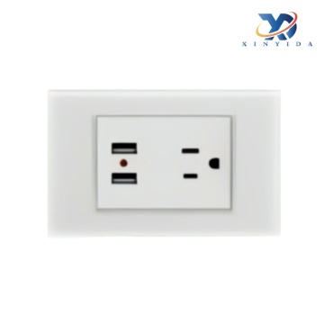 วัสดุพีซี ซ็อกเก็ต USB สามรู