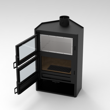 2023 Pincheng Brick Wood Fire Pizza Oven - Cooking with a Wood Burning Stove