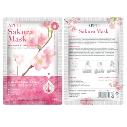 Korean Organic Sheet Mask for Moisturizing and Skin Care