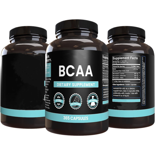 Capsules de suppléments de marque privée OEM 2: 1: 1 Capsules BCAA