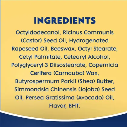 Moisture Lip Care Lip Balm Stick with Shea Butter, Jojoba Oil, and Avocado Oil