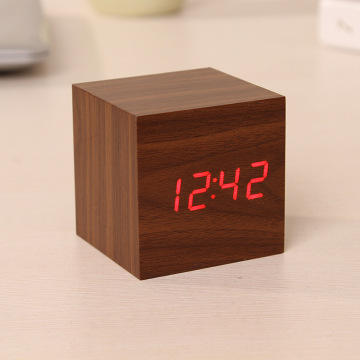 Custom Wooden Digital Alarm Clock W/ Your Logo