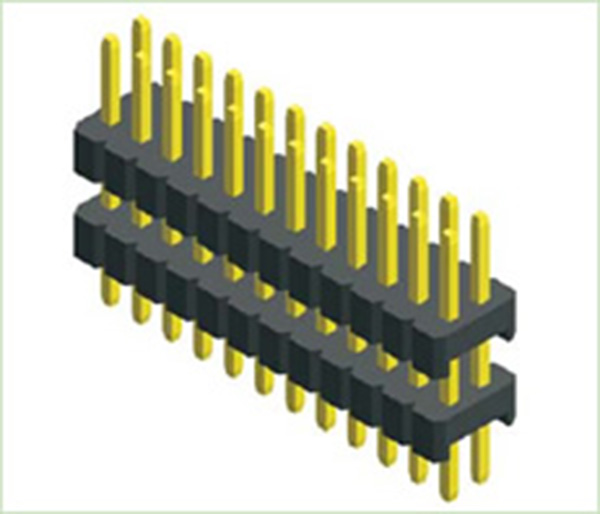 En-tête de broche de 1,27 mm Double ligne Plastic Straight PHCS08