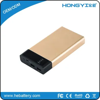 super slim rohs power bank 20000mah battery quick charger HE-738L[HONGYI]