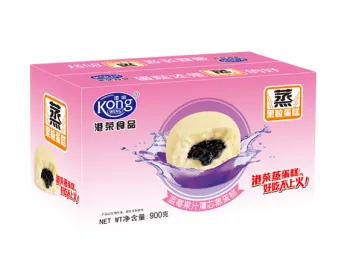 Wholesale blueberry flavored fresh cake dessert egg cake