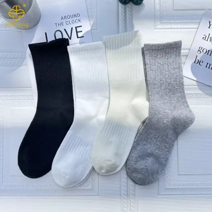 Autumn and Winter Solid Color High Socks Sports Socks