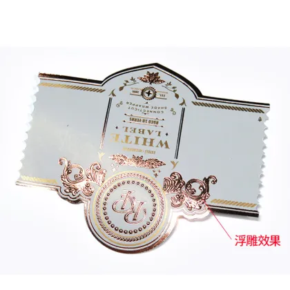 Custom Stamped Waterproof Vinyl Cigar Labels