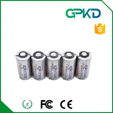 Electronic shaver battery 3.7V Li-ion cylindrical cell ICR17335
