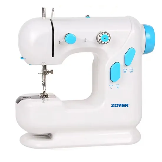 ZY306 Portable Sewing Machine with Manual Feed Mechanism - Easy Operation and Flat-Bed Design