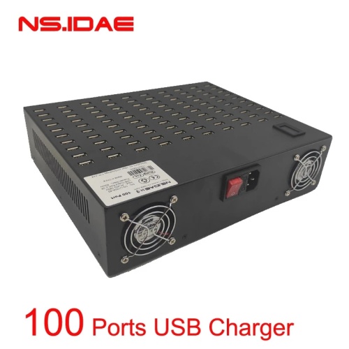 100 portas usina de energia USB