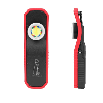 LED Torch مع التخييم المغناطيسي القابل لإعادة الشحن مع تكبير الدوران